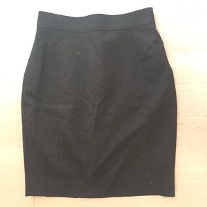 H&M black work skirt